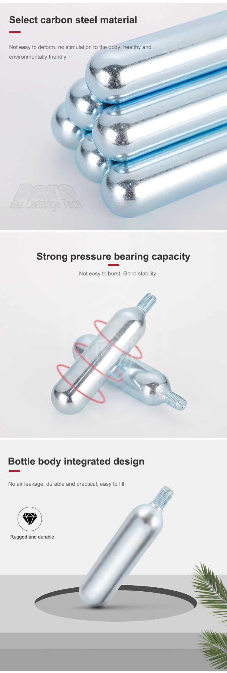 25g CO2 Thread Cartridges