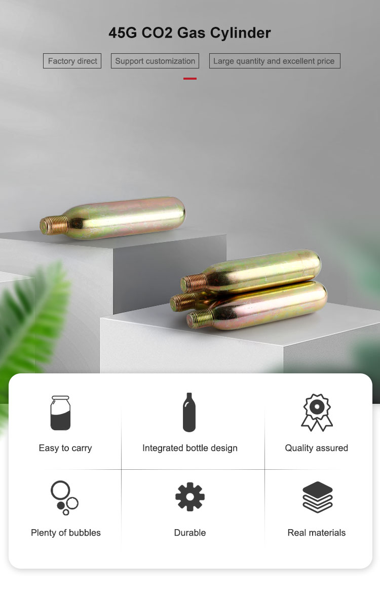 45g CO2 Cartridge For Horse Riding Airbag